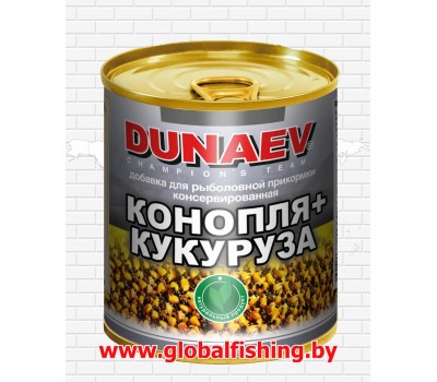 Добавка для прикормки металлобанка - "DUNAEV" / «Кукуруза - КОНОПЛЯ» 320 мл.