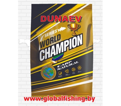 Прикормка - "DUNAEV" / (WORLD CHAMPION) / «Carp Natural» 1 кг.