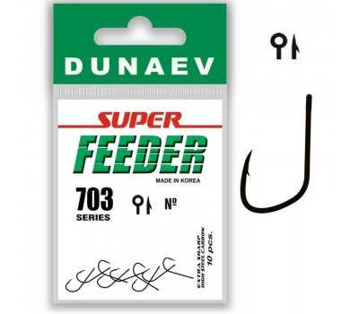 Крючок Dunaev Super Feeder 703  (упак. 10 шт)