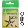 Вертлюг Fish season Impressed Swivel #2