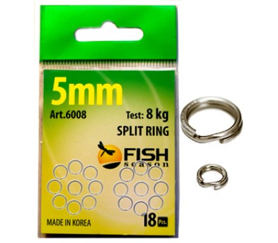 Заводные кольца Split Ring 6008 ф 5 мм ( 8 кг)