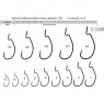 Крючки Volzhanka Worm Hook №5/0 (10шт/уп) 1205-5/0