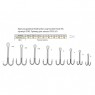 Крючок двойной Volzhanka Long Double Hook 90° №4 (10шт/уп) 9783-4