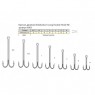 Крючок двойной Volzhanka X Long Double Hook 90° №6 (10шт/уп) 9883-6
