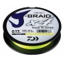 Леска плетёная Daiwa J-Braid x4 Yellow 0.17мм 135м