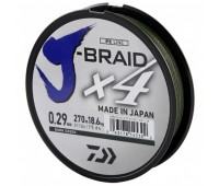 Леска плетёная Daiwa J-Braid x4 Dark Green 0.29мм 135м